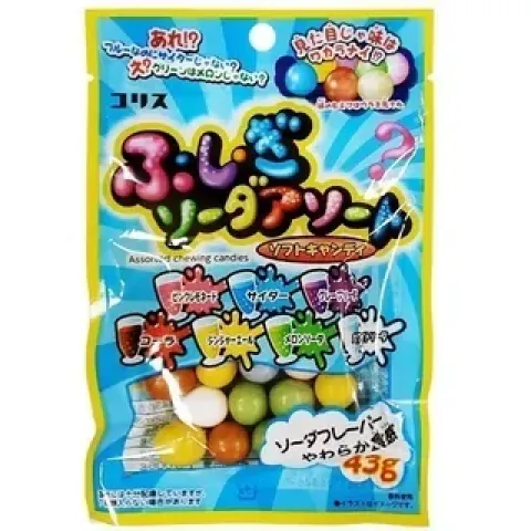 Конфеты жевательные Корис 7 газировок 43г