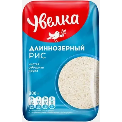 Крупа Рис Увелка длинноз отбор 800г