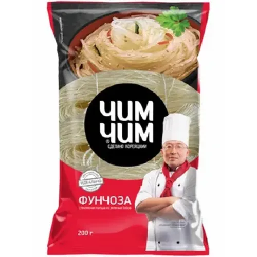Лапша Чим Чим Фунчоза из зеленых бобов 200гр