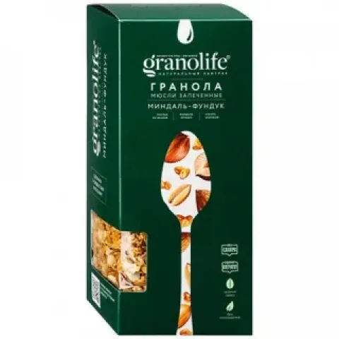 Мюсли Гранолайф Гранола запеченные миндаль/фундук 200г