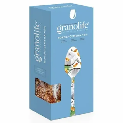 Гранола granolife Кокос-семена Чиа 200г