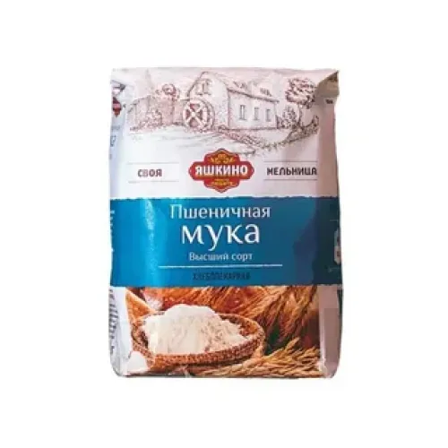 Мука Яшкино 1кг пшен.в/с ГОСТ
