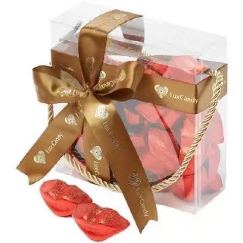 Набор конфет Люкс Кенди Май Липс темный шоколад/мокко 480г