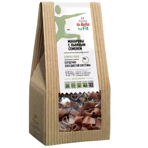 Макароны Pasta La Bella с льняным сем 300г