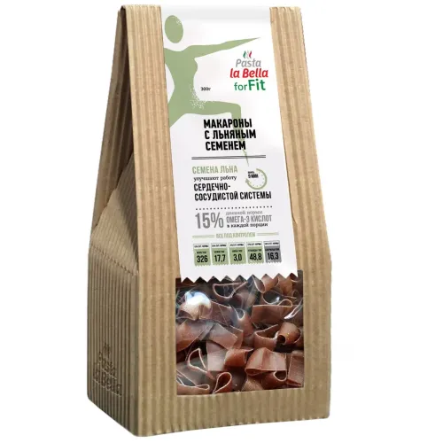 Макароны Pasta La Bella с льняным сем 300г