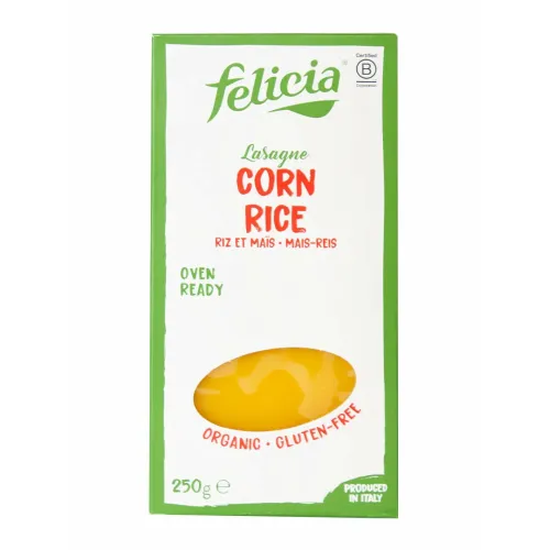 Макаронные изделия Felicia Bio Лазанья из кукурузно-рисовой муки без глютена 250г