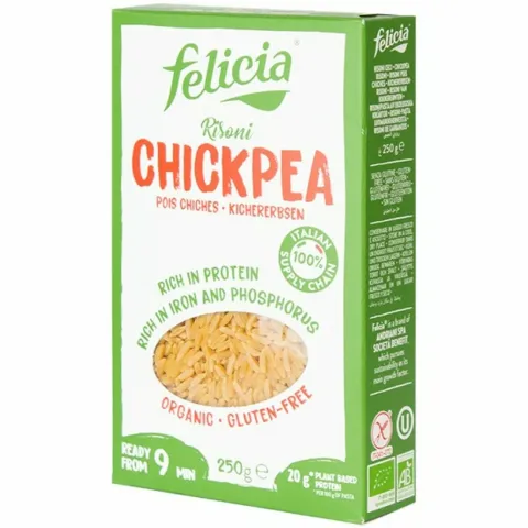 Макаронные изделия Felicia Bio Ризони из нутовой муки без глютена 250г