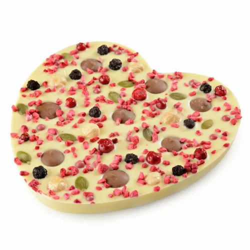 Шоколад Чокоделика Нежное сердце бел с фундуком 180г