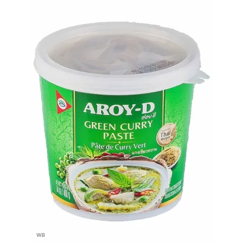 Паста Карри зеленая AROY-D 400 г, пл/б