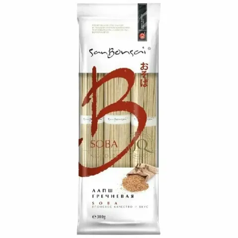 Лапша гречневая Soba 300г Бонсай