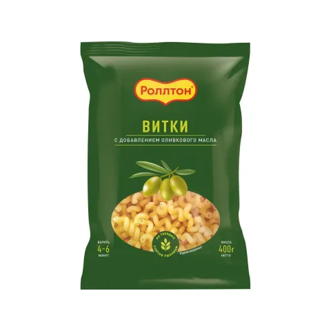 Мак изделия Ролтон с оливковым маслом витки 400 гр