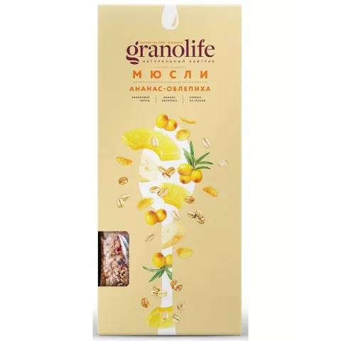 Мюсли Гранолайф облепиха/ананас 400г