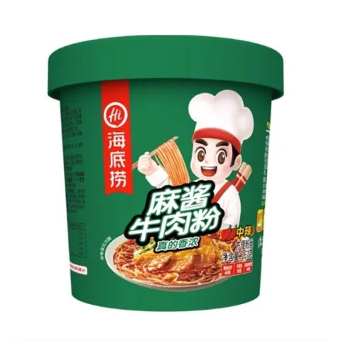 Лапша Хайдилао фунчоза кунжутная паста/спаржа/овощи 144г