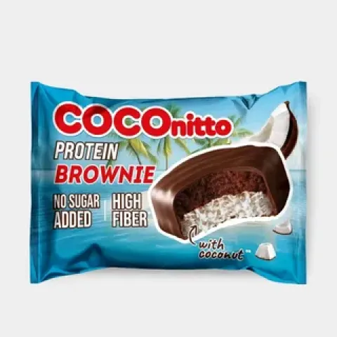 Печенье COCOnitto BROWNIE протеин c кокосом без сахара 50 г