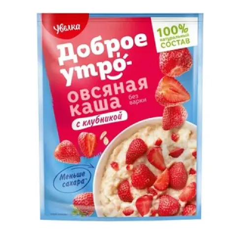 Каша Увелка овсяная со слив клубника 40г