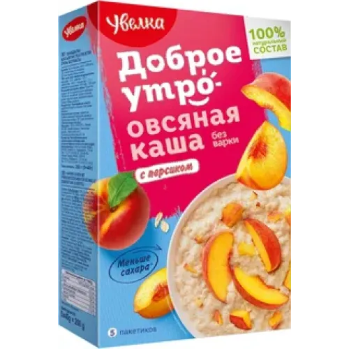 Каша Увелка овсяная с персиком 40г