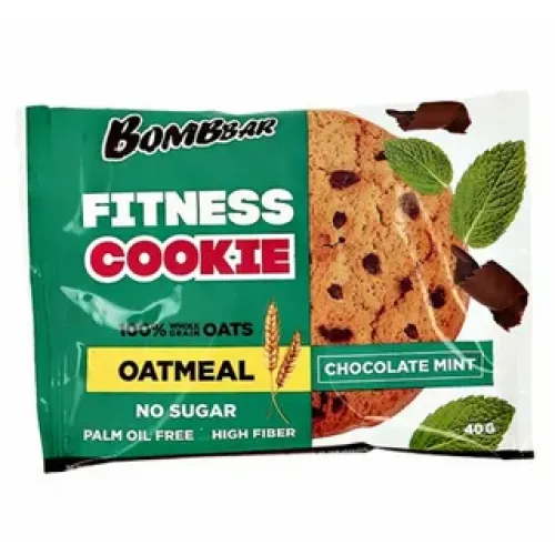 Печенье Bombbar неглаз. овсяное шоколад/мята 40г