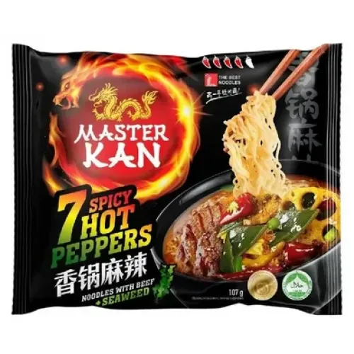 Лапша Мастер Кан б/п говядина/7 перцев/морск капуста 107г