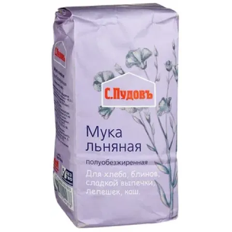 Мука Пудов льняная 400г