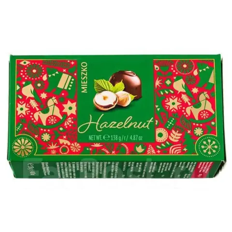 Конфеты Миешко Лесной орех темн шок 138г