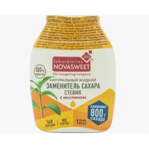 Подсластитель жидкий Новасвит стевия 80г