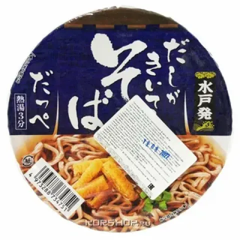 Лапша Сунаоши Соба с рыбным бульоном даси б/п 80г