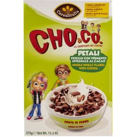 Готовый завтрак Cerealitalia Хлопья с какао 375г