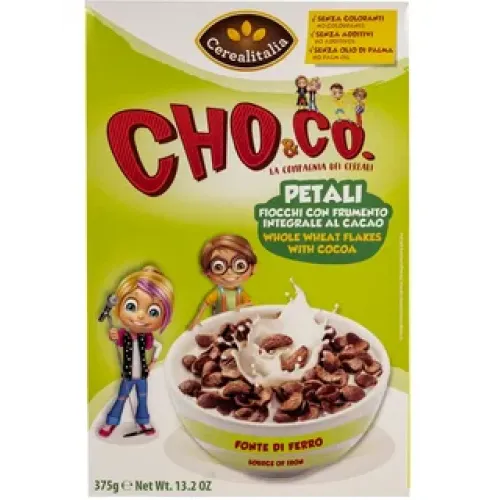 Готовый завтрак Cerealitalia Хлопья с какао 375г