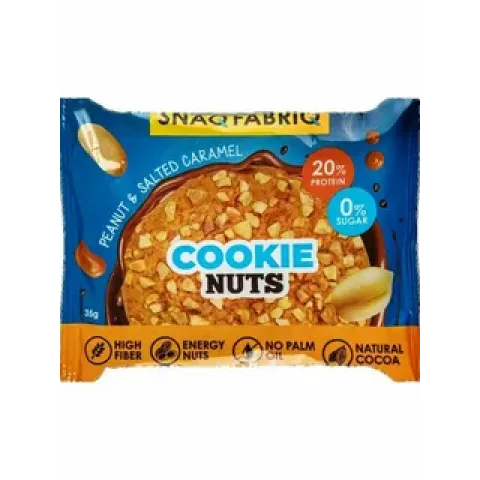 Печенье Snaq Fabriq Арахисовый десерт протеиновое с сол. карамелью 35г