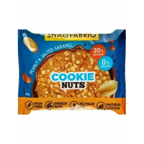 Печенье Snaq Fabriq Арахисовый десерт протеиновое с сол. карамелью 35г