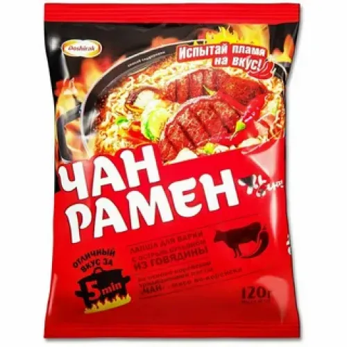 Лапша Чан Рамен традиц. с острой гов. 120 гр