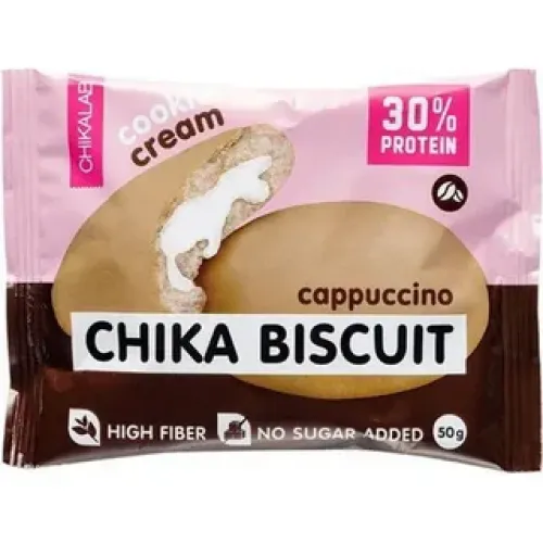 Печенье неглазированное с начинкой CHIKALAB бисквит капучино 50 гр.