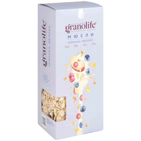 Мюсли Гранолайф черника/яблоко 400г