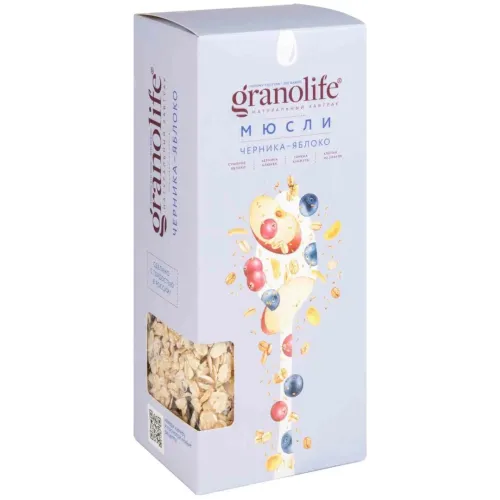 Мюсли Гранолайф черника/яблоко 400г