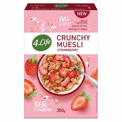 Мюсли 4LIFE хрустящие Strawberry 350г