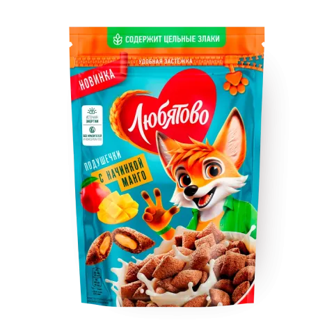 Подушечки Любятово с начинкой Манго 220г