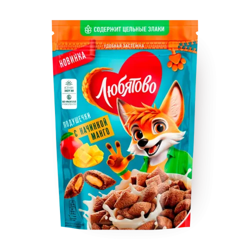 Подушечки Любятово с начинкой Манго 220г
