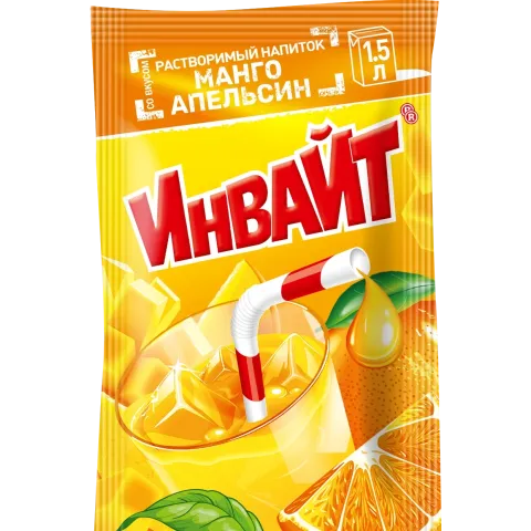 Растворимый напиток ИНВАЙТ Манго-Апельсин 12г