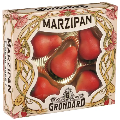 Конфеты Grondard марципан. клубника 100г