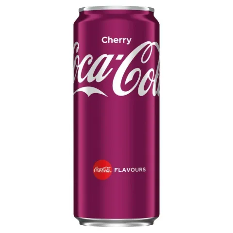 COCA-COLA CHERRY, Германия, газ со вкусом вишни, ж/б, 0,33 г
