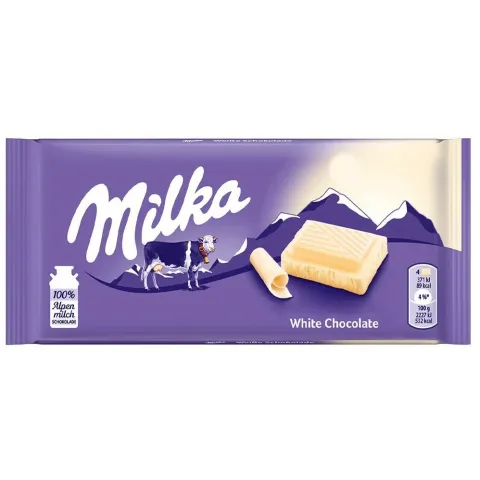 шоколад МИЛКА 90гр White шок. (Вайт) белый 1бл*24шт Монделиз