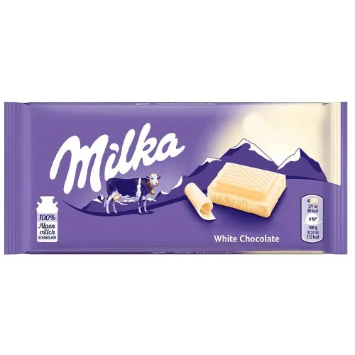 шоколад МИЛКА 90гр White шок. (Вайт) белый 1бл*24шт Монделиз