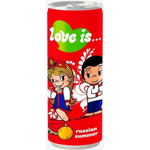 Напиток Лав Из Рашен Саммер арбуз/дыня газ 0,25л ж/б