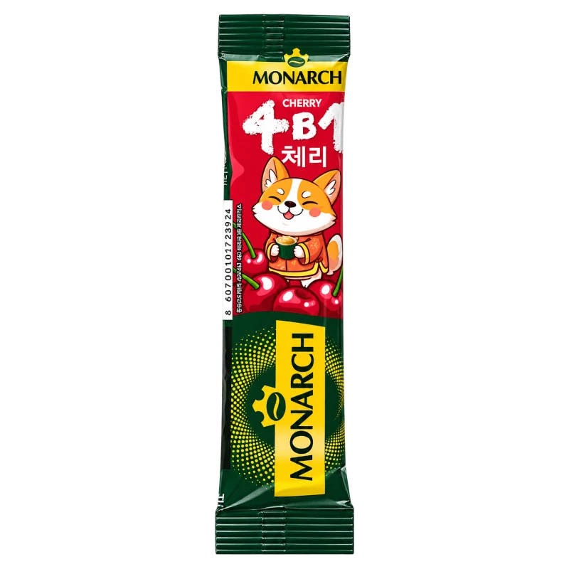 Кофе растворимый Монарх Черри 4 в 1, 13,5 г