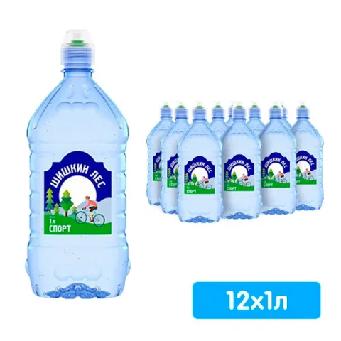 Вода питьевая негазированная Шишкин Лес спорт 1л