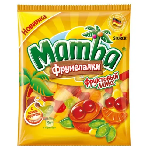 Жевательный мармелад MAMBA фруктовый микс 72г