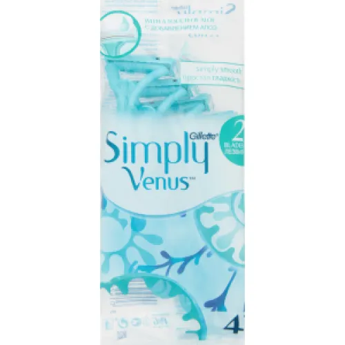 Станок бритвенный одноразовый Gillette Venus2 4шт Simply PG
