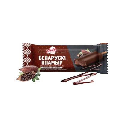 БЗМЖ Пломбир Беларусский эскимо в глазури шоколадное