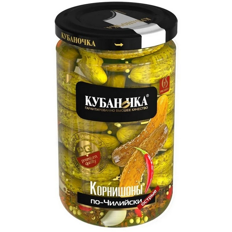 Огурцы Кубаночка по-Чилийски корниш.марин. 680 г