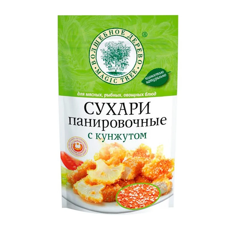 Сухари панировочные с кунжутом Волшебное дерево 140 г